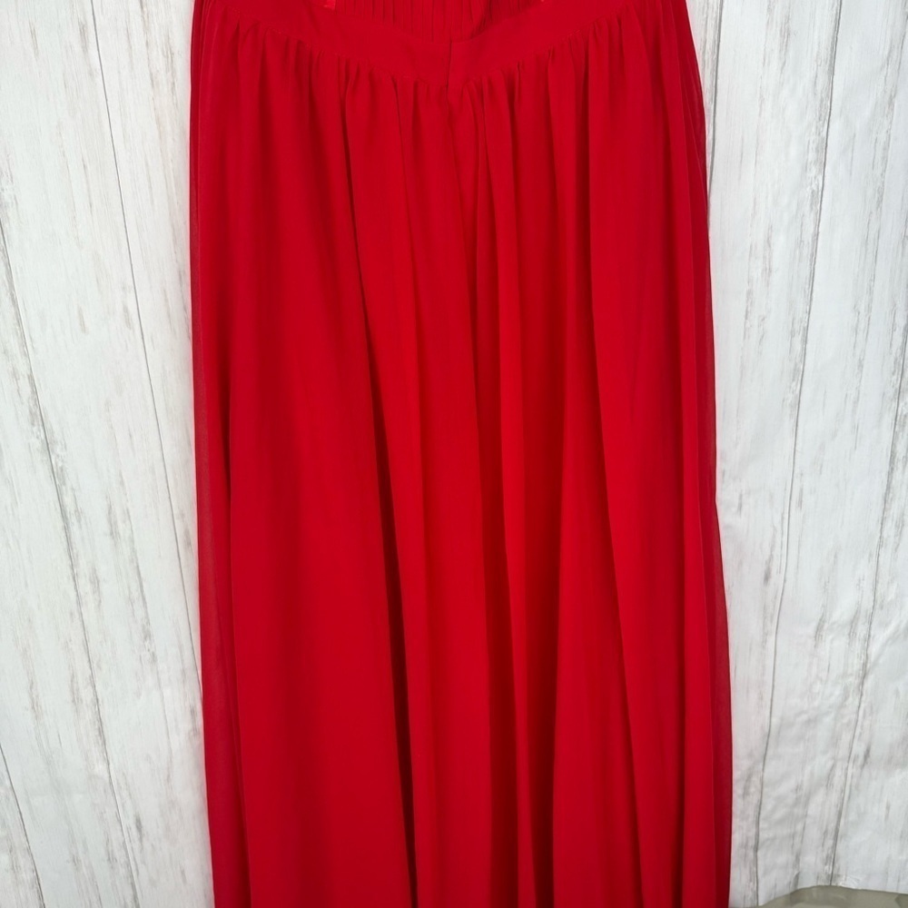 Fame and Partners x Free People Elegant Red Maxi Dress US 12 - Picture 6 of 8
